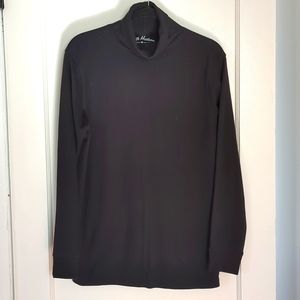 Men's North Hudson Black Turtle Neck Shirt Size M
